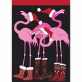 Nunc Patio Supplies 13 x 18 in. Christmas Flamingo NU3459465